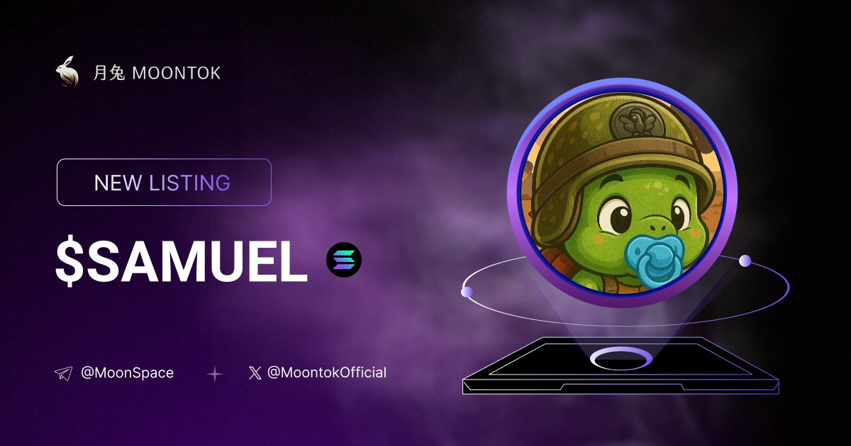 Token8088's tweet photo. ⚡ 月兔雷霆 - Moontok Xpress

Samuel the Baby Turtle ( $SAMUEL )
https://t.co/zi9GDUPA4b

4GXLXjy34w7DUGJbeGGWNyytaiDNtk7W6XbyG2hGpump

LIQ: $27,927 | MC: $58,772

#altcoin #memecoins @i @moontokofficial https://t.co/3LNR8ksDsL