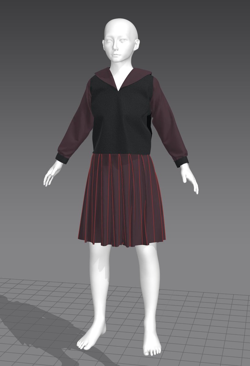 wip

制服のスカートは折り目が細かいから、マベには少し不向きかも

#3DCG #MarvelousDesigner