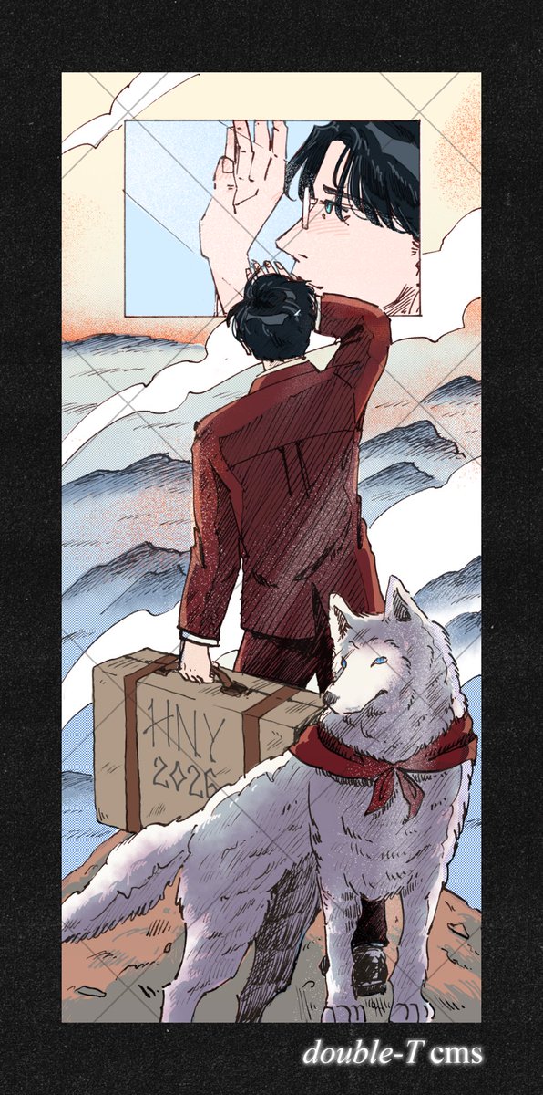 คอมมิชชั่นชิ้นใหม่มาแล้ว!!

รอบนี้เป็นงานสคส.ปี2026 ที่ถอดรูปแบบองค์ประกอบไพ่ The fool และความหมายมาวาดใหม่ โดยมีภาพ The wanderer above the sea fog เป็นแรงบันดาลใจ!

ขอให้ปีใหม่นี้ได้ออกท่องไปในโลกกว้างอย่างมั่นคงกันคับ!

//ขอบคุณที่ไว้ใจให้ปรุงอาหารมื้อนี้คับ ยิปปี้
#doubletcms