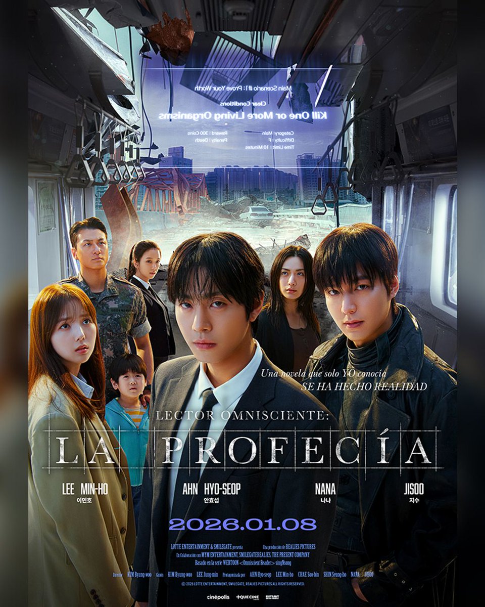 Es importante este 8 de enero porque no hay que quedarnos fuera del estreno en <a href="/Cinepolis/">Cinépolis</a> de #LectorOmnisciente con <a href="/ActorLeeMinHo/">Lee Min Ho</a>. 🍿#LeeMinHoEnCinesMX #Omniscient_Reader #LeeMinHo