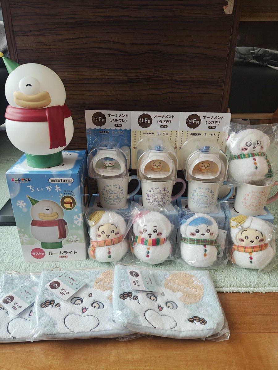 お迎えした！オデのルームライト✨️ 2日間の戦利品！ #ちいかわ #ちい