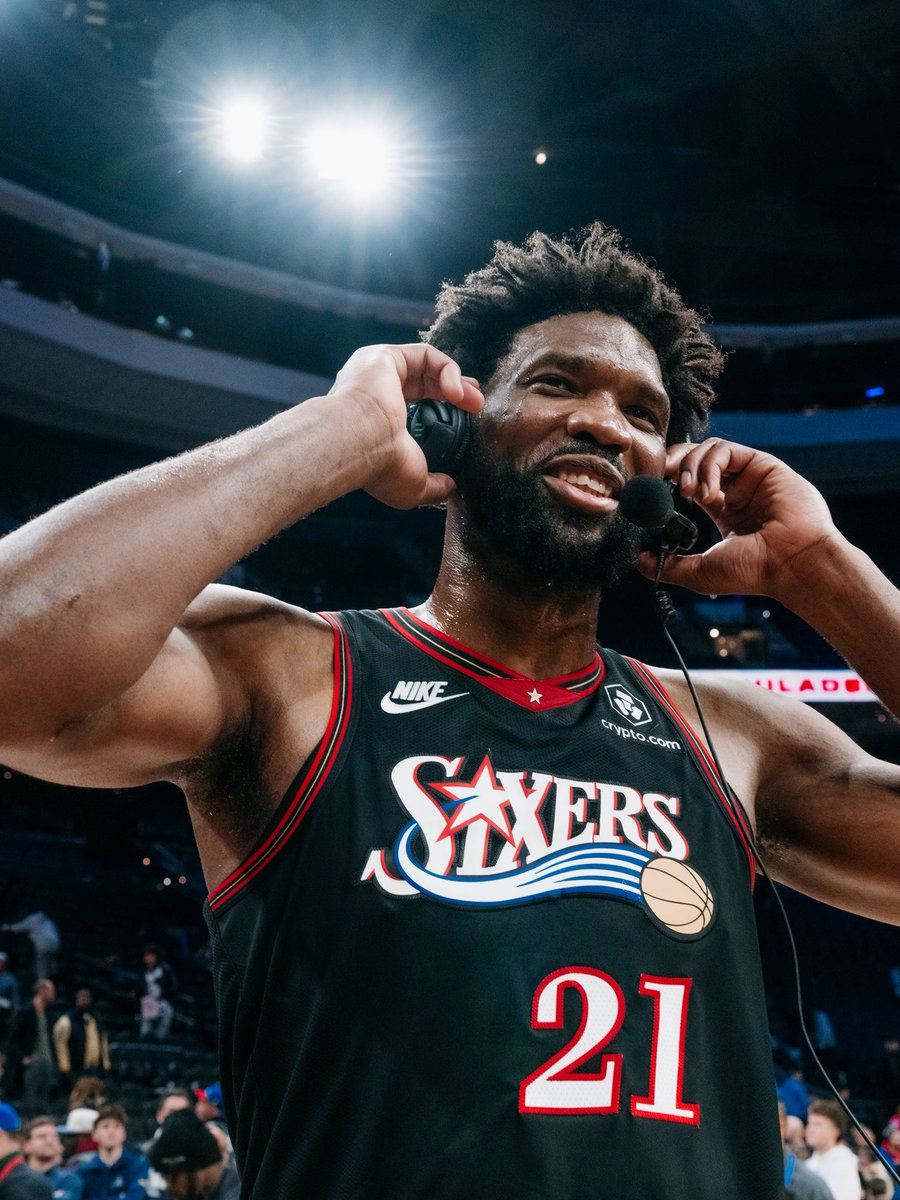 Joel Embiid: 39 PTS | 9 REB
😁