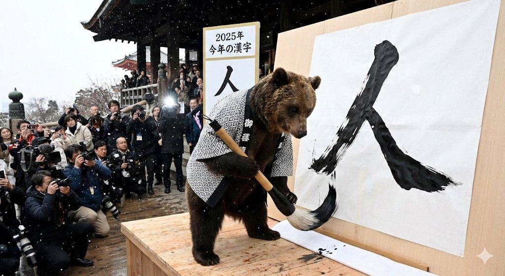 漢字アート「熊」 今日の書 #今年の漢字 「熊」 2種類書きました。 1枚目は今年の熊を