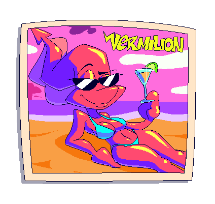 Vermy's hot summer 😎
Experimenting with colors and pixel art