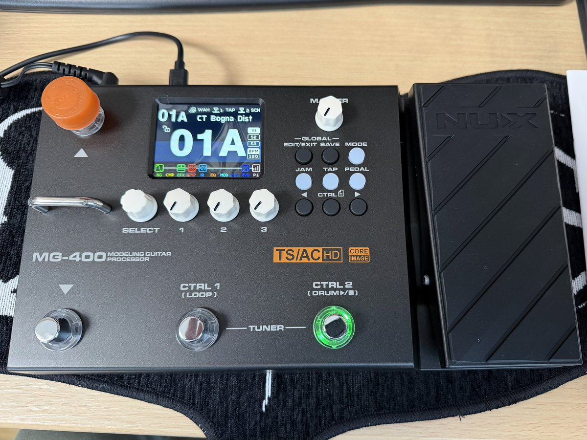 NUX MG-400買ってみた😆 アンプシミュも付いてるしエフェクトけっこう