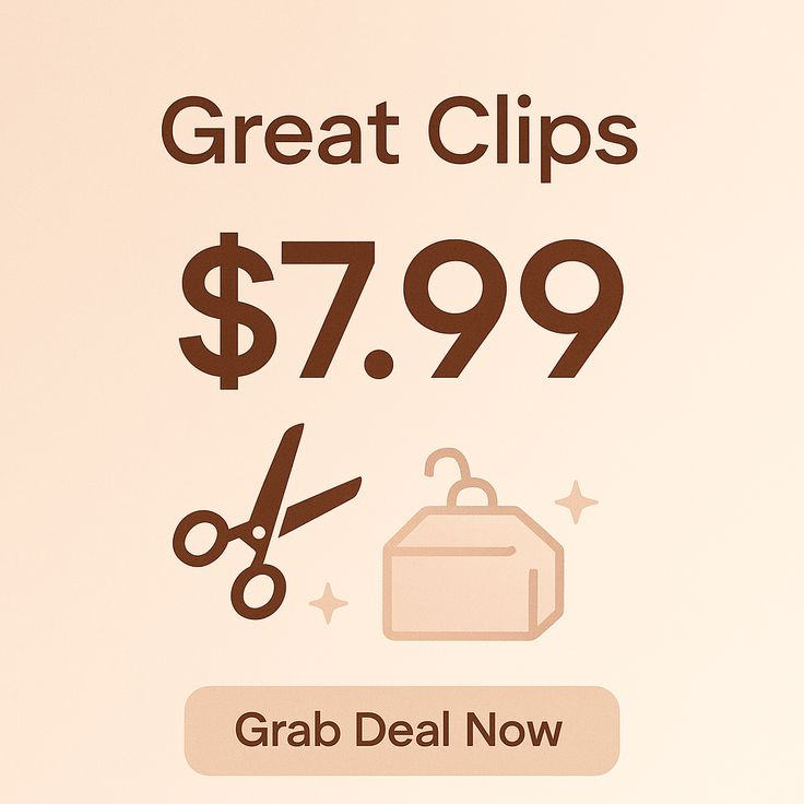 ClipsPrintable's tweet photo. $7.99 Fresh Cut Deal
New look, tiny price! Grab this Great Clips $7.99 haircut coupon and refresh your style without stressing your wallet. Limited-time savings—don’t wait
#Greatclipscodes2025 #usacodes #haircare #beautytips #salonvibe https://t.co/zGbCF1GZH4