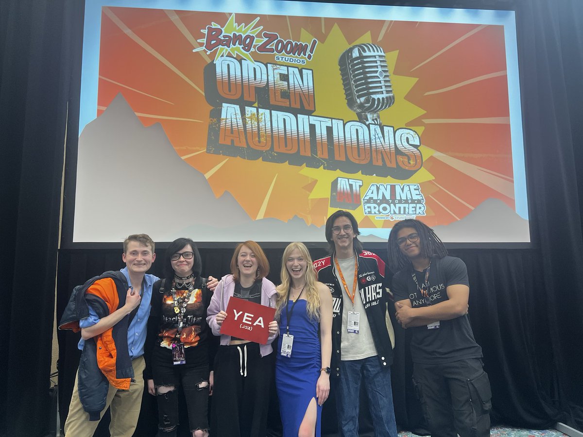 rileyjettvox's tweet photo. I’M A FINALIST FOR @BangZoom Open Auditions @AnimeFrontierTX ! ✨ I’m still in awe and I’m thrilled to be surrounded by so many talented people! See you all tomorrow! Congrats everyone!!🤍

@VA_Treehouse I love you all 🥹�� https://t.co/AkDApXHs0l