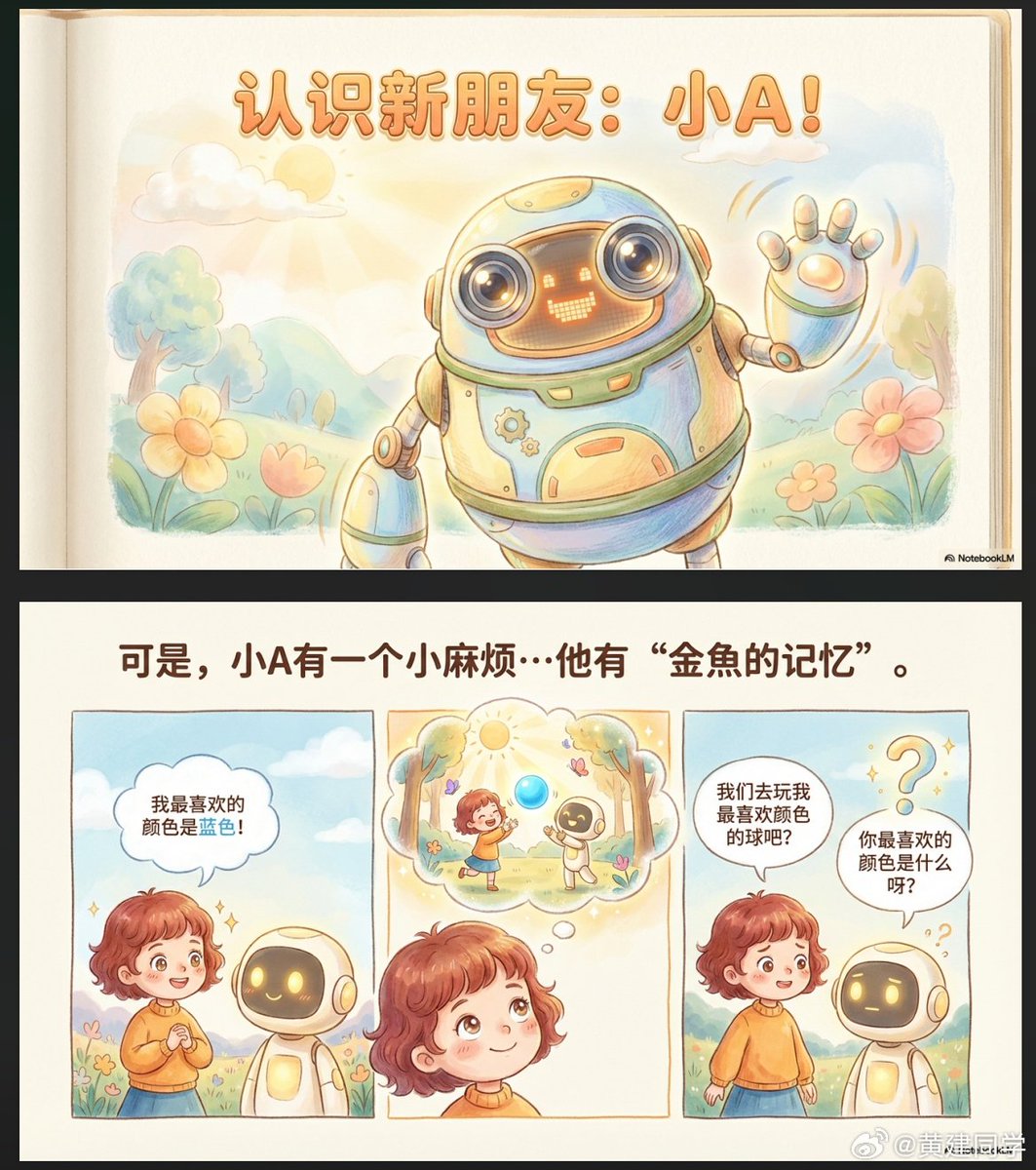 目標受眾:小朋友示範目的:概念普及整體篇幅:10頁風格要求:具像比喻,透過貼近生活的例子、比喻、類比,讓複雜內容變得容易理解視覺效果:分鏡敘事,以類似電影分鏡的結構呈現畫面連續性,使內容更具故事流動感