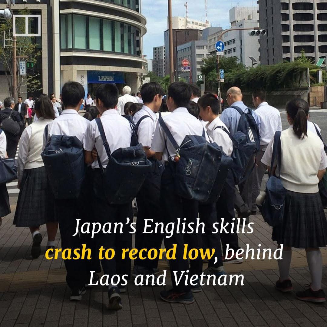 BrandonKHill's tweet photo. 日本の英語力、過去最低水準。ラオスやベトナムより下という結果。「英語できなくてもAI翻訳があるから大丈夫」→それ、半分正しくて半分間違い。翻訳はできても信頼構築・交渉・空気読みは翻訳できない。日本の英語力は「改善すれば何とかなる」段階を過ぎている。
出典：EF EPI 2024 https://t.co/qvUpbzHKZt
