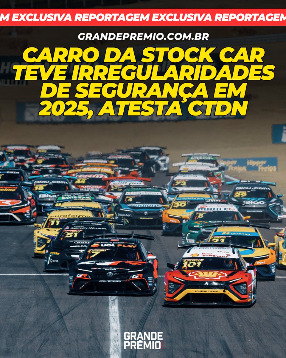 🚨 EXCLUSIVO: Documentos oficiais e fontes revelam ao GRANDE PRÊMIO que o carro da Stock Car apresenta irregularidades de segurança em quase todas as etapas da temporada 2025. Além disso, piloto envolvido em acidente exige na justiça perícia no chassi original para comprar