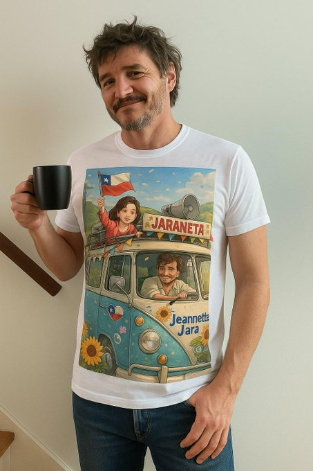 JzConstant's tweet photo. Pedro Pascal se sube a la #Jaraneta y hace un fervoroso llamado a la conciencia de Chilenas y Chilenos 

#PorQuienVotar ?  #KastEsUnPeligroParaChile #JaraPresidentaDeChile #JaraPresidenta2026 https://t.co/f8MePYKsFE