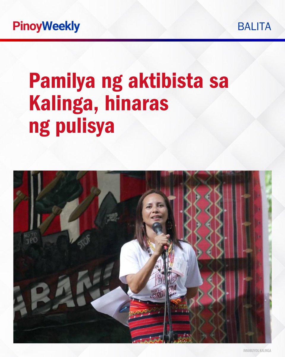 Ayon sa ulat, sapilitang pinasok ng tinatayang 20 pulis, kabilang ang pitong nakasuot ng bonnet o mask, ang compound nina Elma Awingan-Tuazon sa Barangay Cawagayan noong hapon ng Nob. 30.

BASAHIN: tinyurl.com/sdbk963k