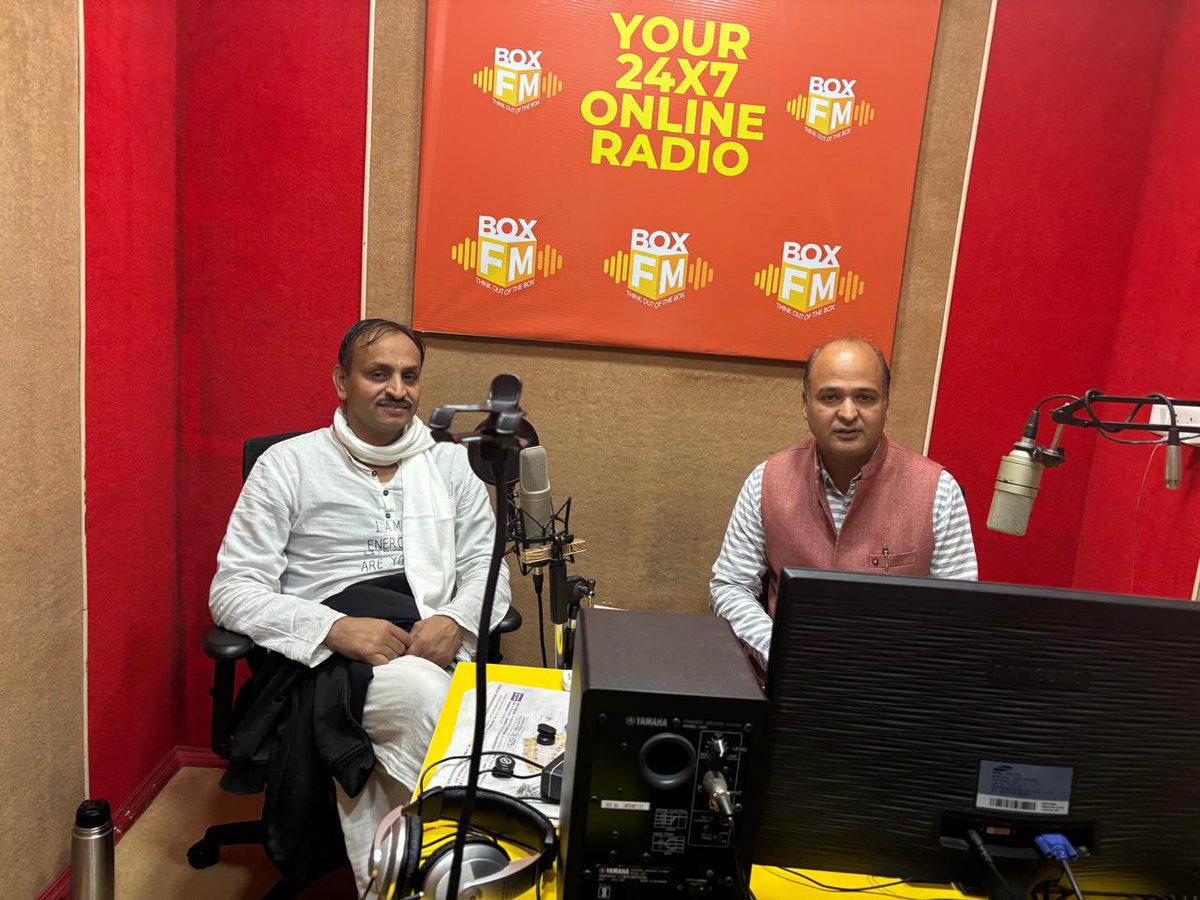 DrChetanSolanki's tweet image. Just finished #recording with @boxfm_radio I enjoyed the recording.

 #MessiInIndia #BPCLSBICARDOCTANE #GheeKa_Sach