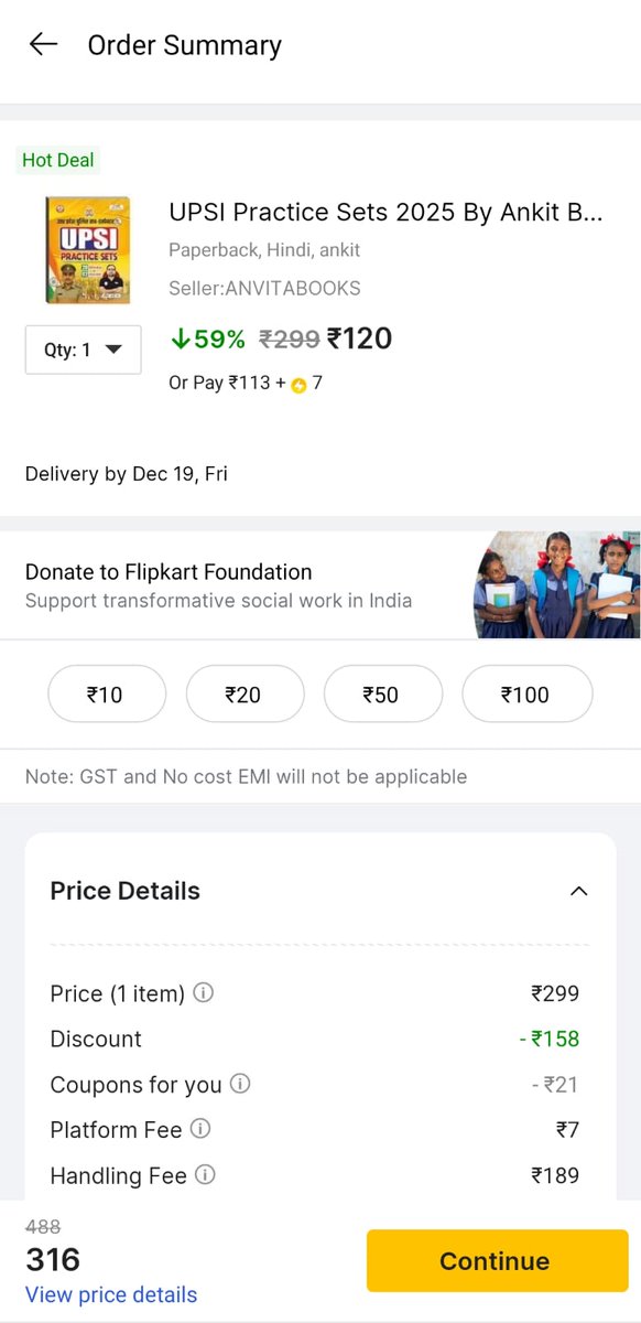 TheVISHAL12's tweet photo. Ye dalle dalali pe utar aye hain.......koi action kyu nhi le rha inpar ? Product ki price se jyada to ye handling fee charge kr rhe hn.....aur sare products pe aur manmani hai.... handling fee, plateform fee, other taxes, packaging fee etc @Flipkart, @amazonIN https://t.co/BdrSZa7J2P