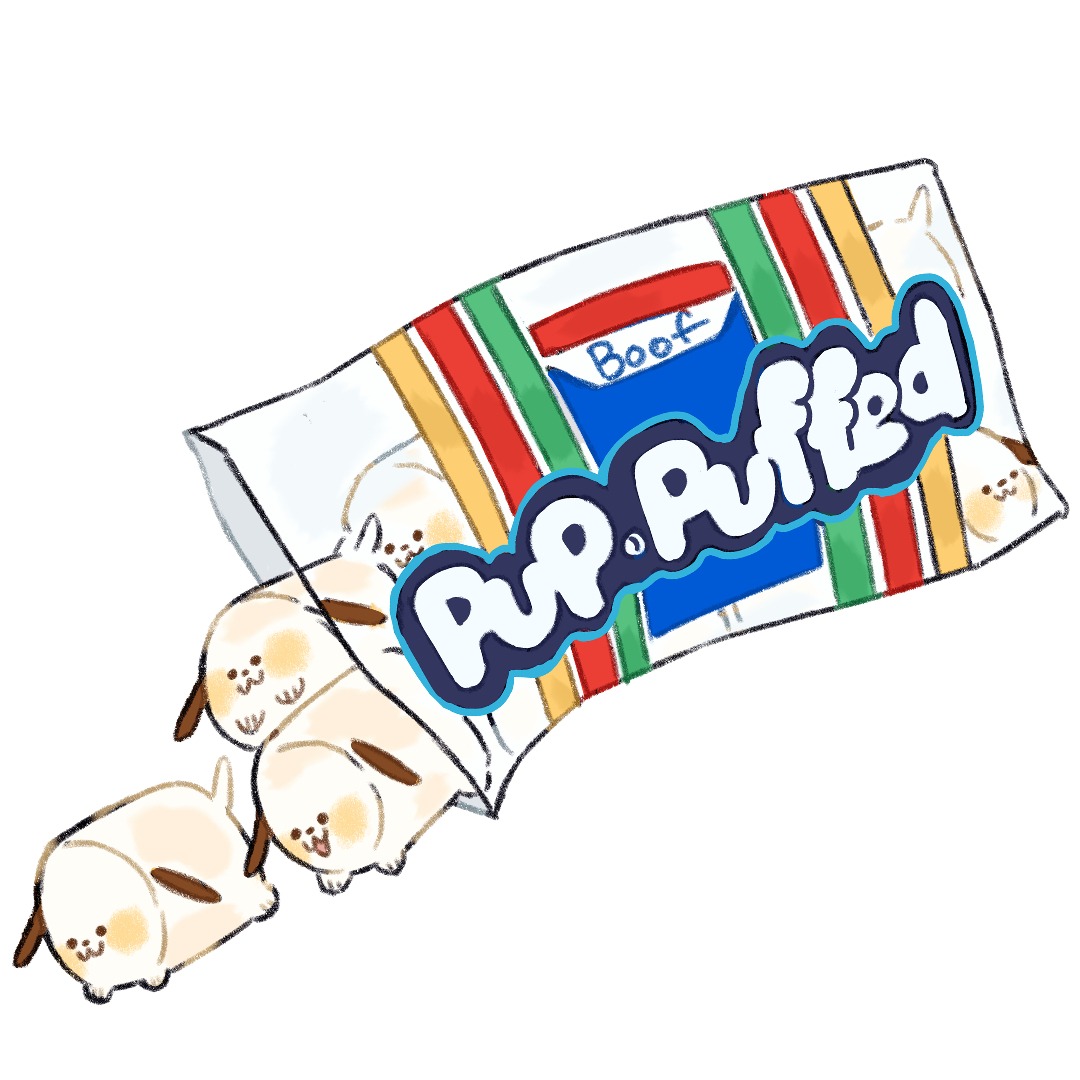 The escape of the pup puffed marshmallows!