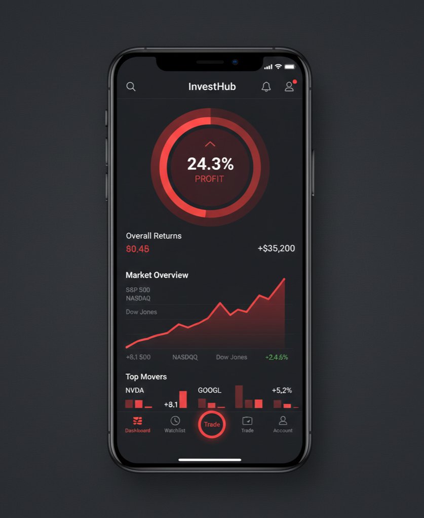 IamMuhammadMuiz's tweet image. Transforming Financial Complexity into Elegant Design 📈
Red is the color of action, energy, and the stock market’s heartbeat. 

#FinTech #InvestmentApp #UIUX #ProductDesign #FinancialInnovation #UserExperience #MobileAppDesign #WealthTech #TradingUI #WebDesign