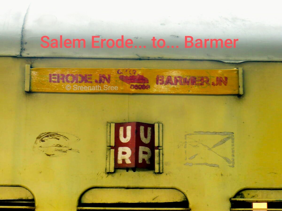 Respected Sir, 
Request Please Restart 
Salem ....to.. Barmer 
 Permanently Train #06097/98 SA ED TUP CBE to  RNV MBNL MON JOR MKSR BGKT 
Very very main demand for SA ED TUP CBE NMKL KRR ATU DPJ TPT MTE VM VRI