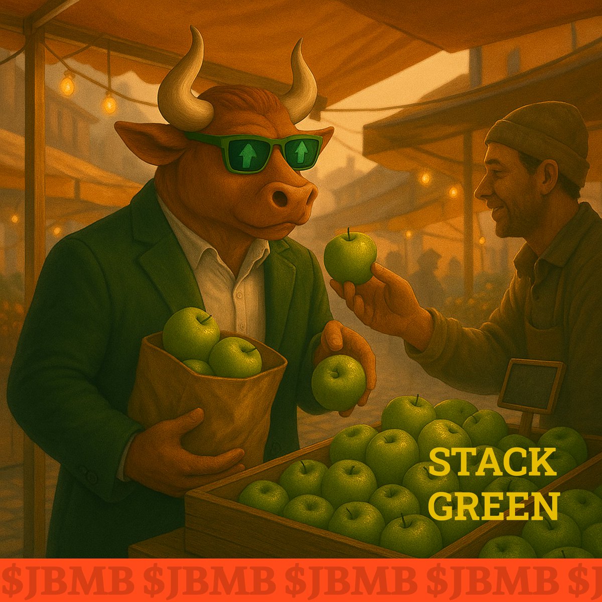 🍏 GM. Start the day stacking something green. $JBMB