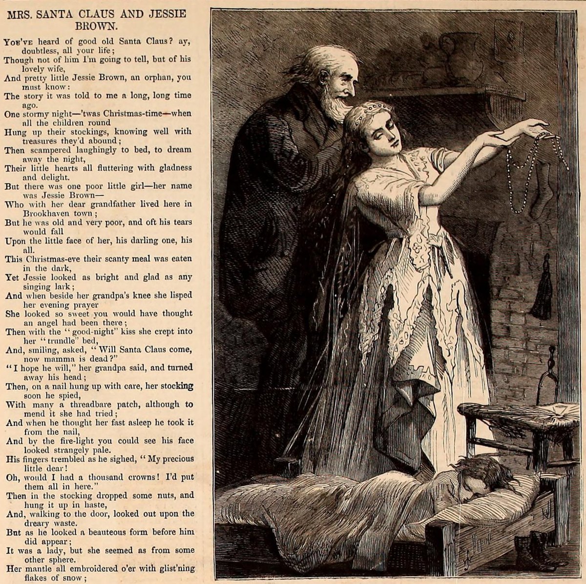 미국에서 산타 클로스의 부인(Mrs. Claus)에 대한 연구서가 나왔다. 클로스 부인은 1849년 처음 문헌에 등장한 이후 여러 문학, 연극, 영화, 만화에서 요정, 엘프, 성녀, 정령의 모습으로 그려졌다고. 1869년에 발표된 시 “산타 클로스 부인과 제시 브라운”에서는 엄마 없는 가난한 소녀 제시 브라운의