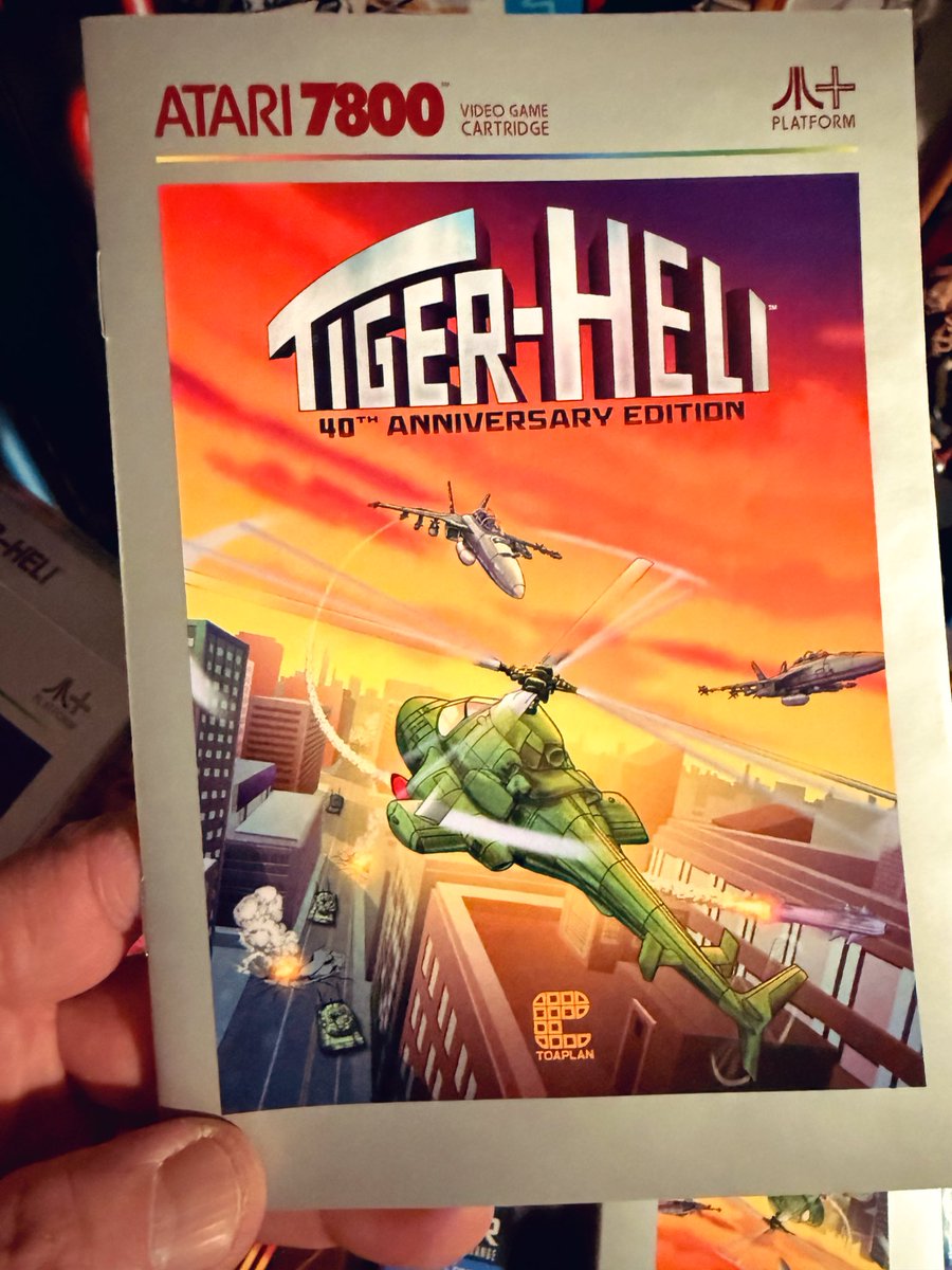 CardiacDrop's tweet photo. Couple cool pickups today.
Tiger Heli (Toaplan release) on Atari 7800+ and a bad ass Star Destroyer model set.
#fridaynightfun 💫 https://t.co/qiM15lqn0Z