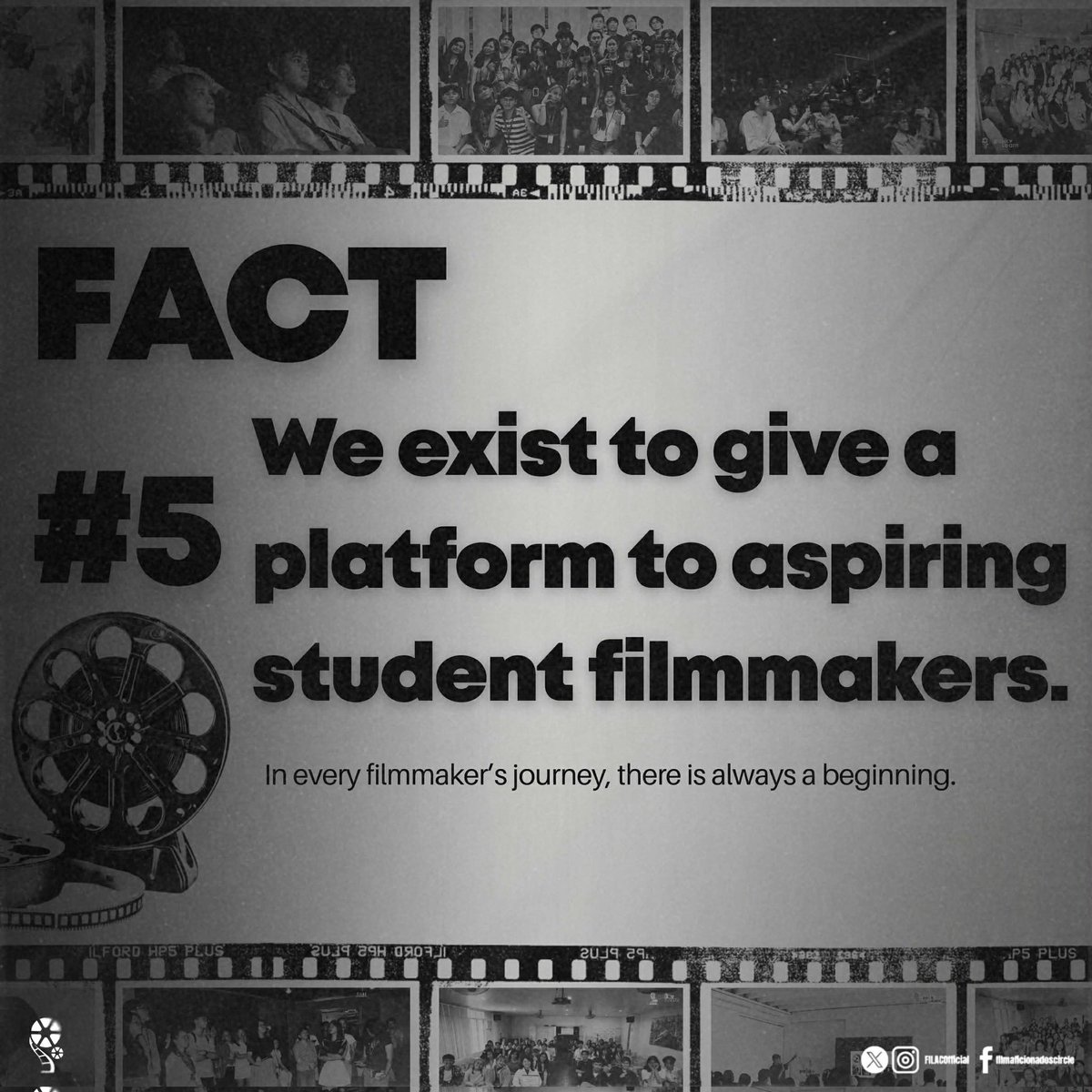 FILACOfficial's tweet photo. Get to know Film Aficionados Circle 💡

FilAC is where aspiring filmmakers take their first steps into the world of cinema. 

If film pulses through your veins, this is your place. ✨ 

https://t.co/RyUpDJwatC

#FilACInGrandeur https://t.co/mMAYcZeK3i