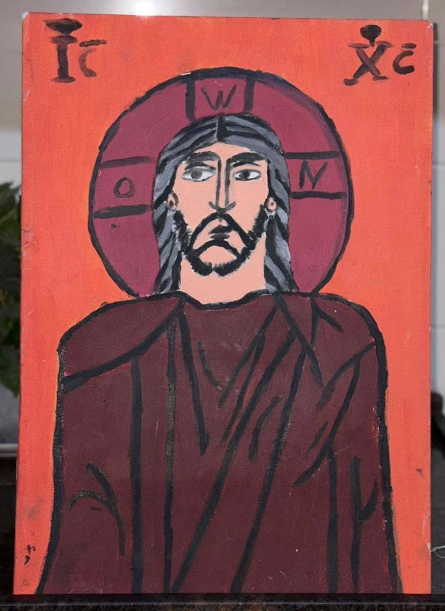 chunguskitten's tweet image. Painted by a Christian girl in Gaza.