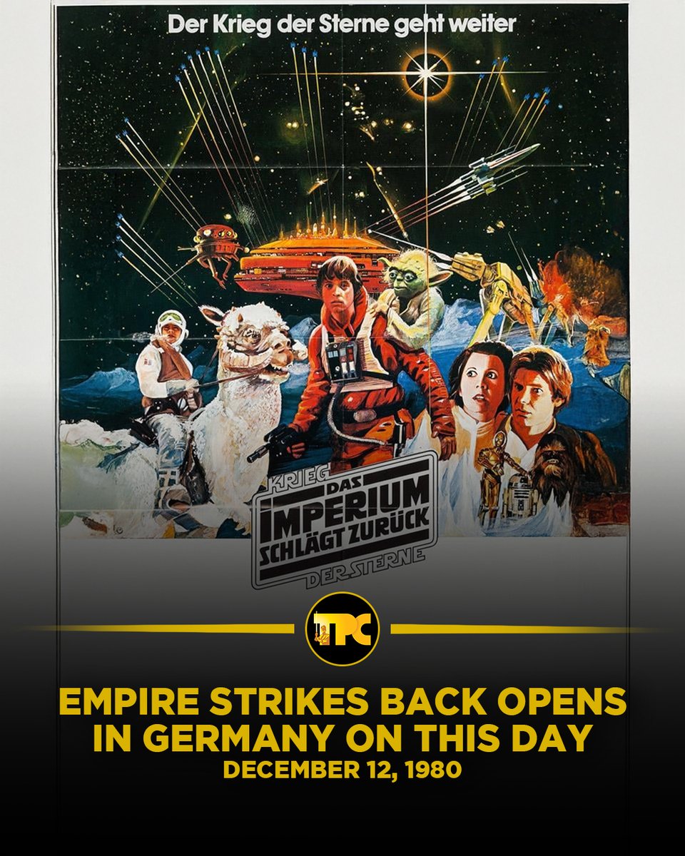 PadawanCollects's tweet image. Today In Star Wars History…

European audiences experienced Darth Vader’s shocking reveal, Hoth’s icy battles, and Yoda’s debut months after the U.S. release. The original 1977 Star Wars would get retitled “A New Hope” starting in 1981. 

#StarWars #EmpireStrikesBack #OnThisDay