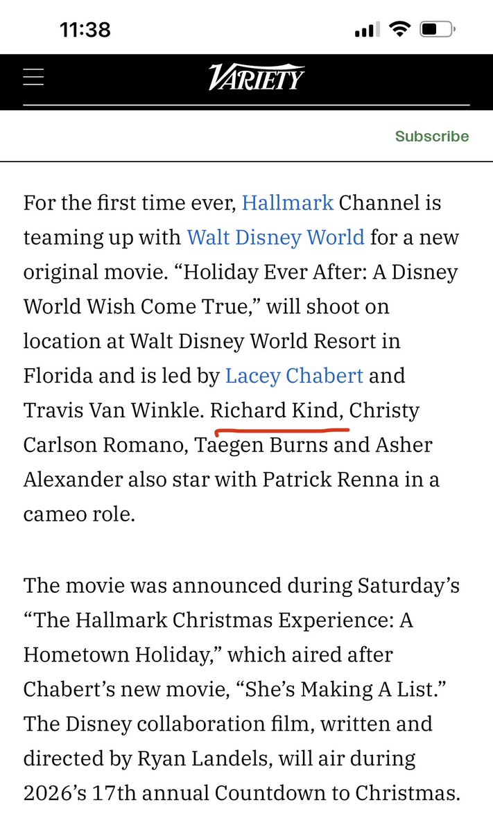 RichardKindNews's tweet photo. Please note that Richard Kind is ALSO set to star in this movie and we’ve adjusted the article’s lead image accordingly! https://t.co/bz9ne5p4wk