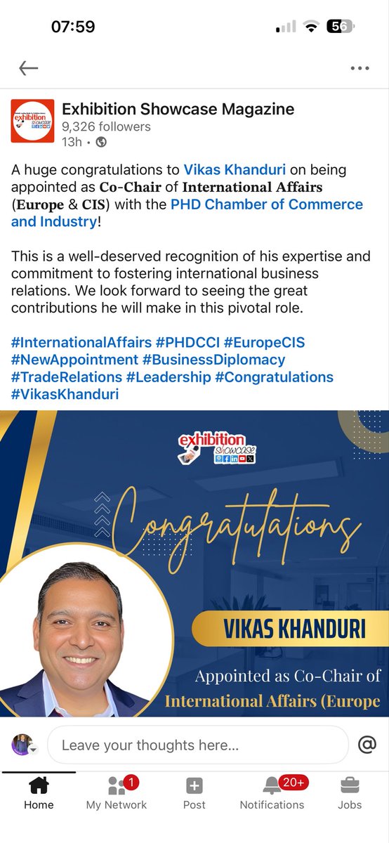 vikaskhanduri's tweet photo. An opportunity to serve India is an honour. Grateful to PHDCCI. I look forward to adding meaningful value while working fr India &amp; global trade engagement. 

#PHDCCI #WorkingForIndia #NationBuilding #IndiaOnTheMove #Leadership #PublicService #MakeInIndia #AtmanirbharBharat https://t.co/QUexMsXOVk