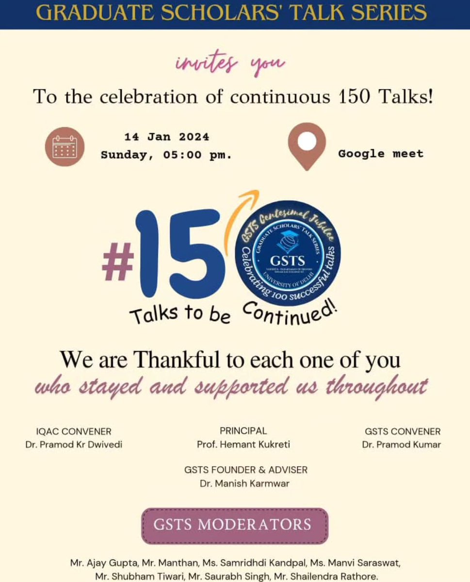 GSTS: By & For Graduates (Shyam Lal college (E) ) tweet media