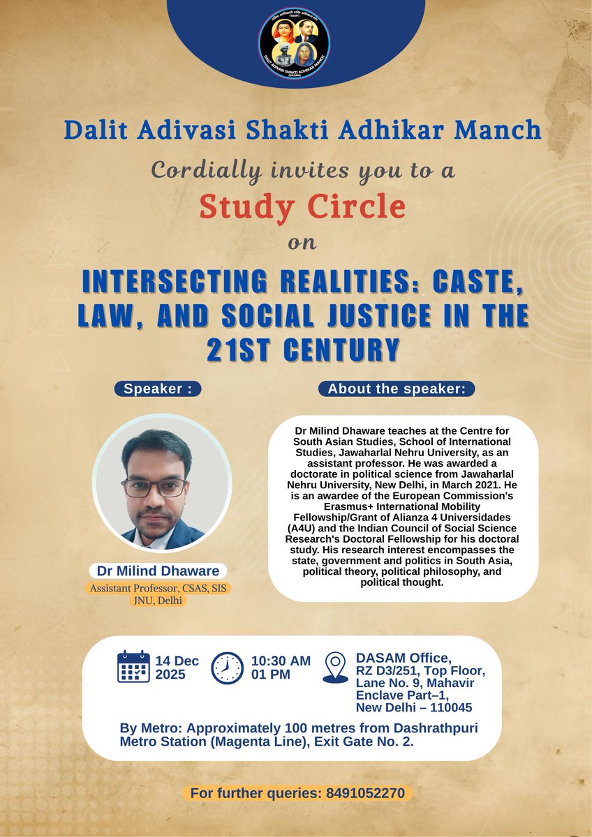 Dalit Adivasi Shakti Adhikar Manch tweet media