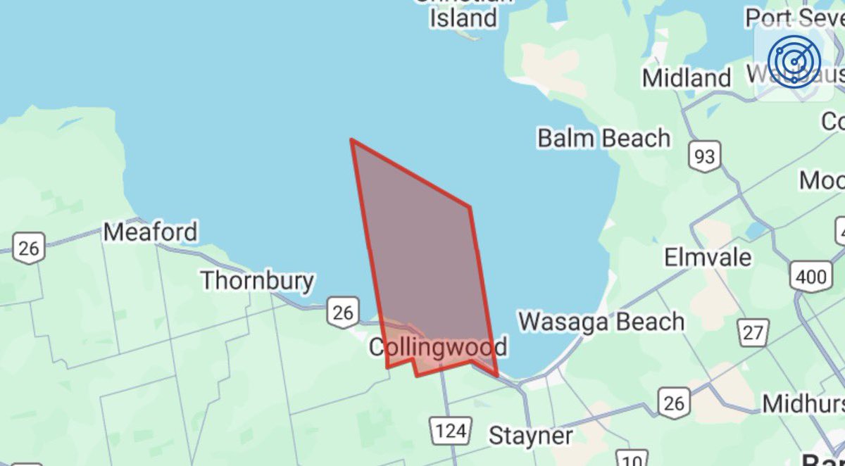 EMERGENCY ALERT: Boil Water Advisory

Issued: December 12, 2025 @ 11:15 PM

A Boil Water Advisory has been issued for the Town of Collingwood.

The Advisory is in effect for the Town of Collingwood.

There is an immediate danger to public health which has been caused by a water