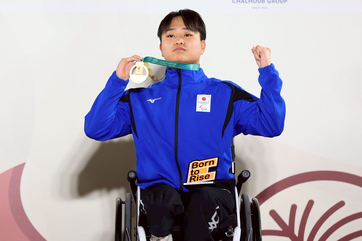 paralympic_jpc's tweet image. 水泳 #森田悠月 選手
目標にしていた400m自由形で自己ベスト&amp;amp;金メダル🥇
海外で自己ベストを出せたことは自信になりました！
「周りのひとを元気づけるような泳ぎをしたい！」
#2025APYTeamJAPAN
#パラ水泳