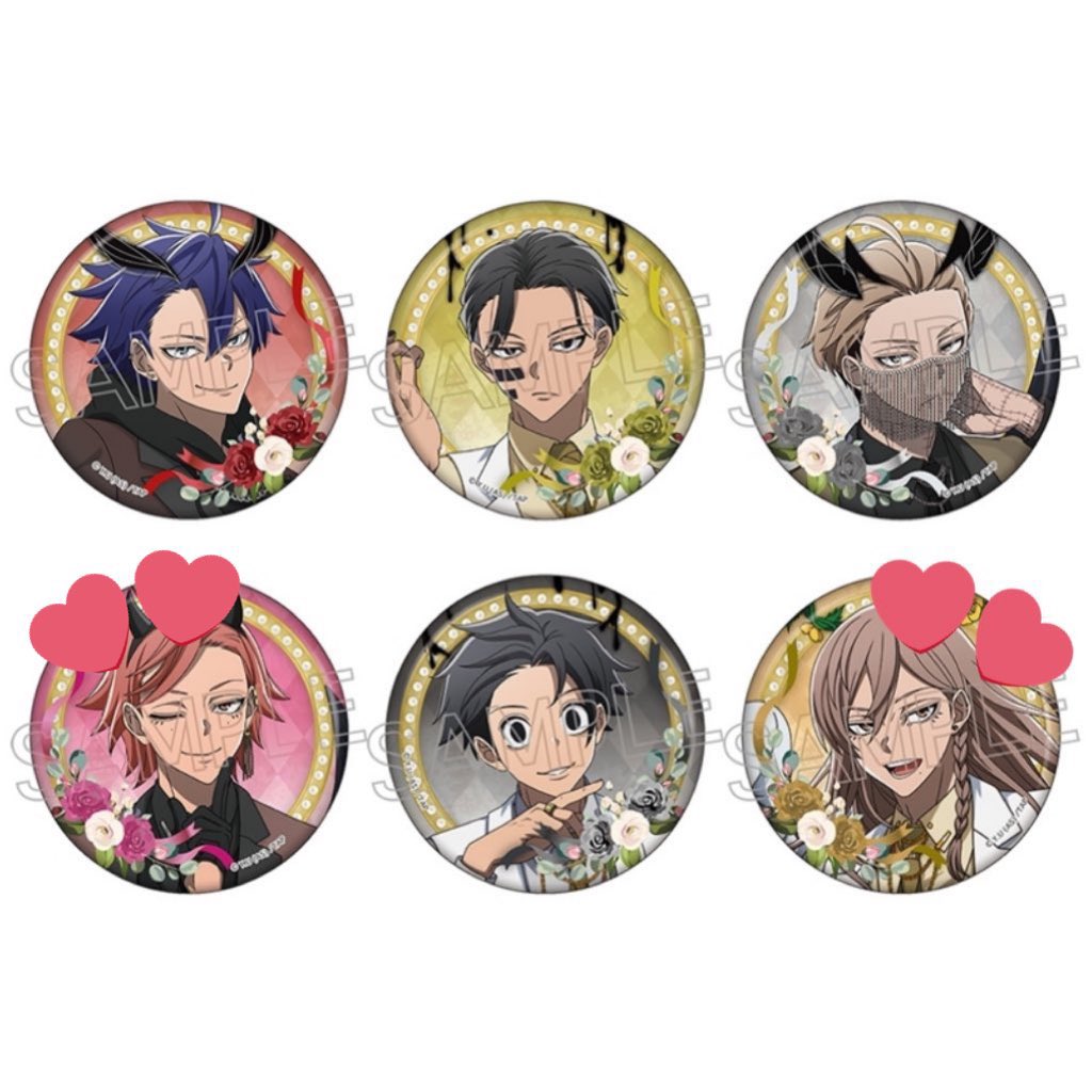 桃源暗鬼 天使と悪魔 缶バッジ 交換 譲▶︎⭐︎特典淀川18、⭐︎無蛇野