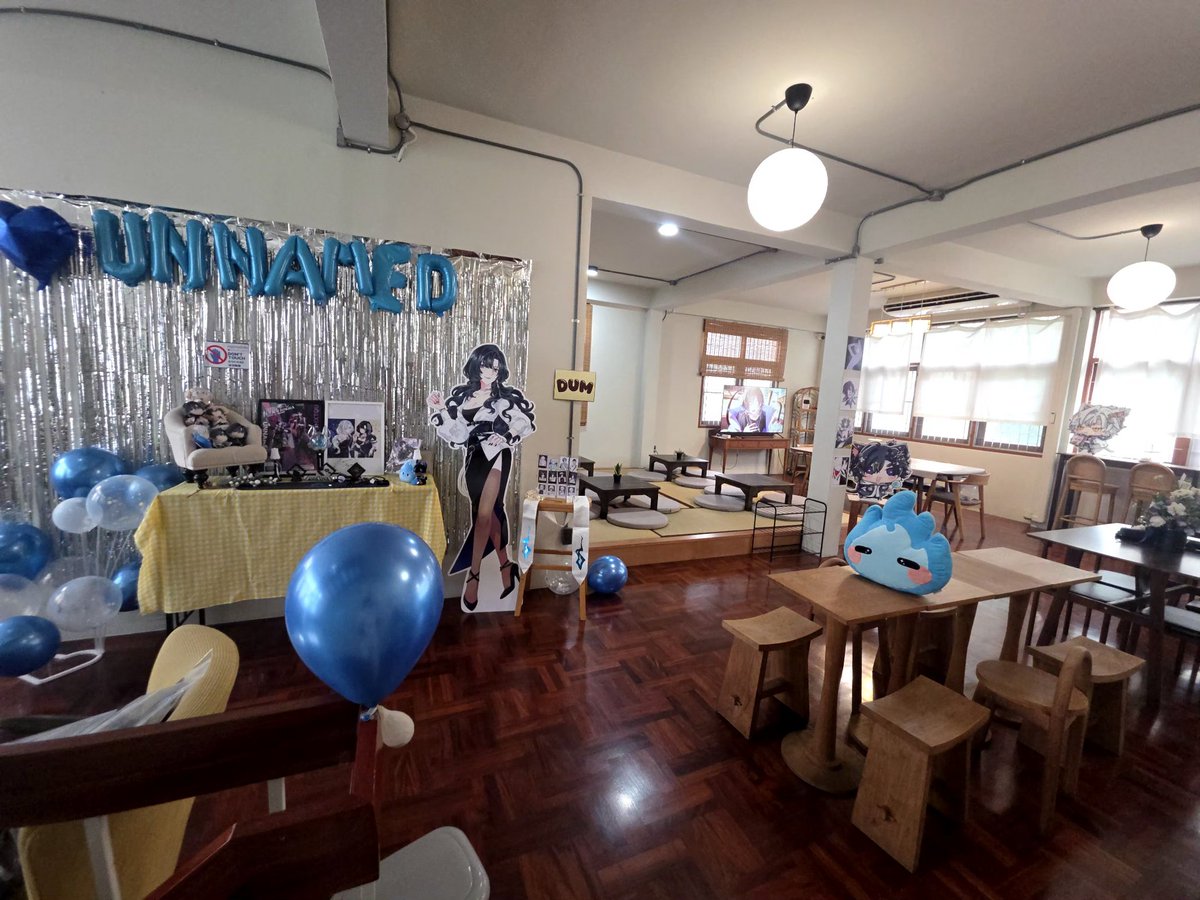 💙✨️ "Unnämed 3rd Anniversary Fancafe_TH🔥" ; ช่วงกลางวัน ☀️2025
Day 1 ; เริ่มแล้วนะคะ Lets Rock🤘
📍Riri Teahouse Cafe Bkk,Thailand 
#RockUHeart_TH #PUsan_3rd_Anniversary