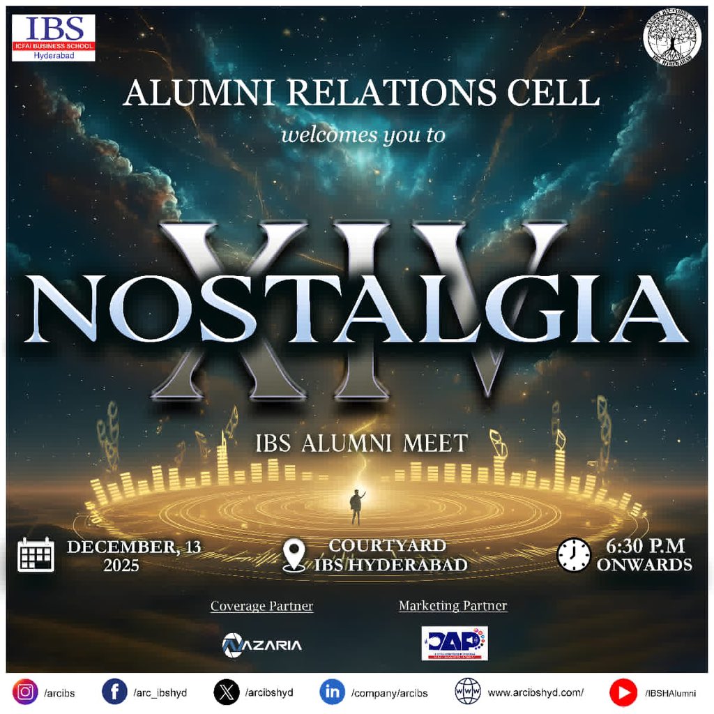 arcibshyd's tweet photo. Every inch that rolls, a whole journey of stories come alive and brings us closer to the heart of the event. The stage is ready, the excitement is real, and the moment we’ve all waited for is  right into the view.
#Nostalgia2025
#AlumniRelationsCell 
#ItsAllAboutConnections https://t.co/zraPKAygEP