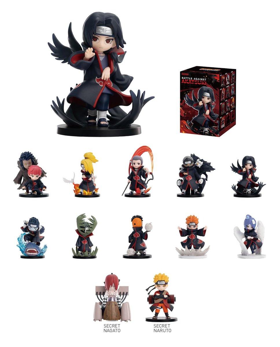 New POPMART Naruto Shippuden Series Battle Against Akatsuki