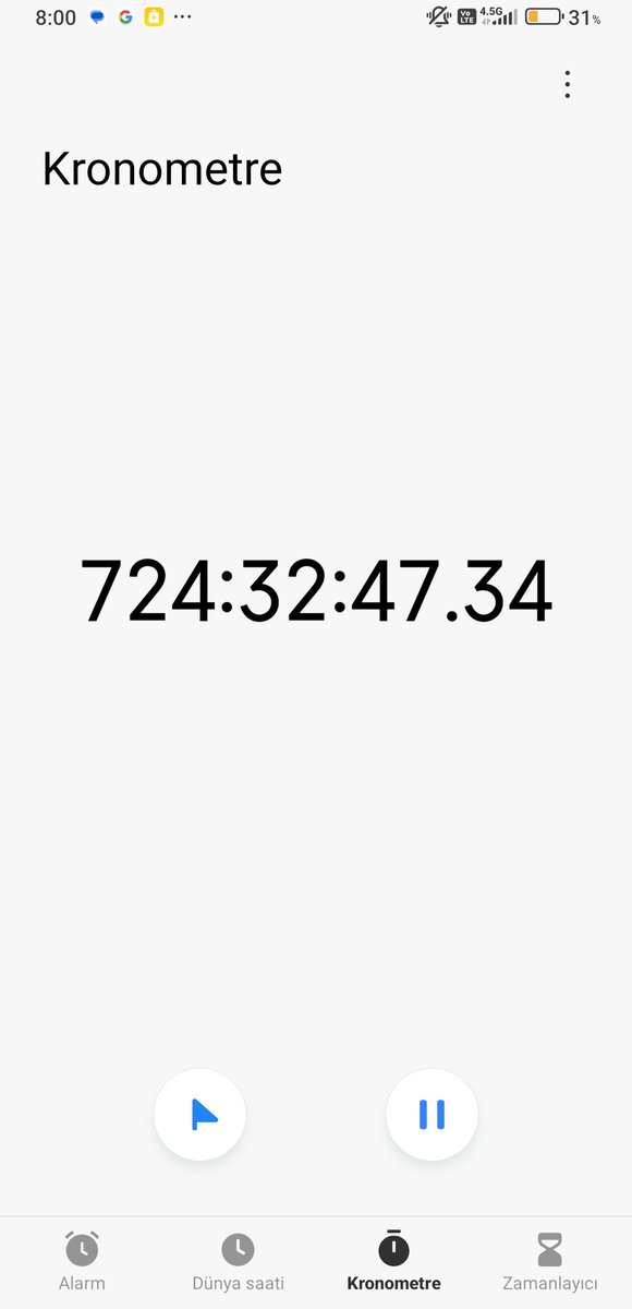 lan en son makarna haşlıyodum nerelere gelmiş kusura bakma kronometre biraz yordum seni