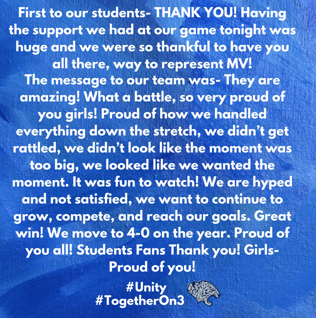 Coach’s Thoughts Game 4
#Unity
#TogetherOn3