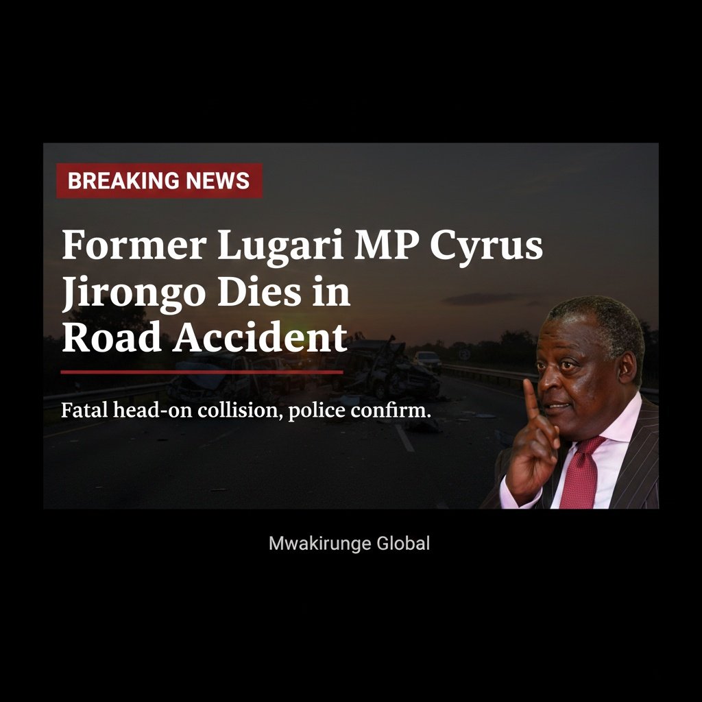BREAKING: Former Lugari MP Cyrus Jirongo has died in a road accident on the Nairobi–Nakuru Highway after a head-on collision early Saturday morning, police sources confirm. Jirongo, a veteran politician and former cabinet minister, was killed on the spot. 🇰🇪🛣️