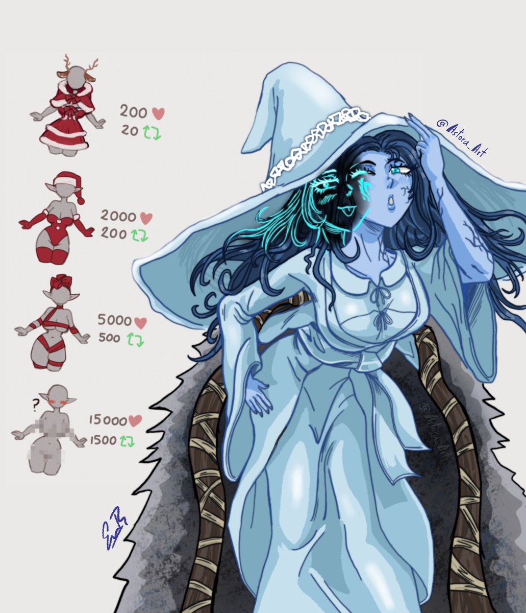Astora_art's tweet photo. I guess ranni is joining the art trend too 👀 https://t.co/7NhPKmiPeF