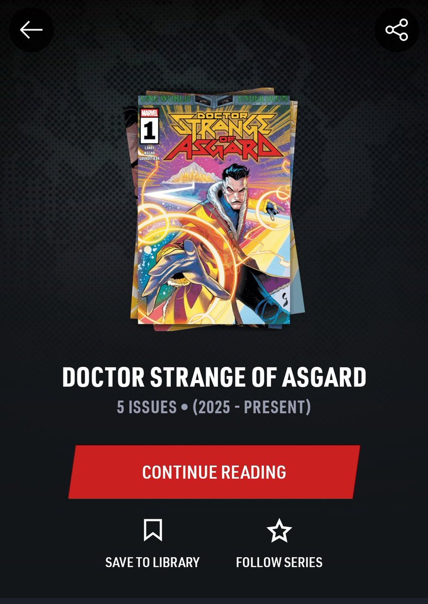 DoctorStrangeOFAsgard読み終わった〜 マジで最近はMARVELコミック読み