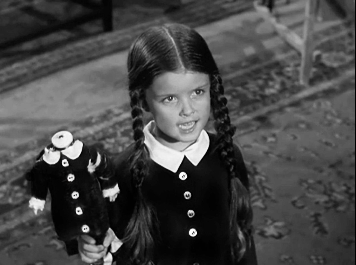Terrortaytay's tweet photo. Omg that's Wednesday Addams!! 
@therealjoebob @kinky_horror @shudder #TheLastDriveIn #MutantFam https://t.co/0q4wtqqLzn