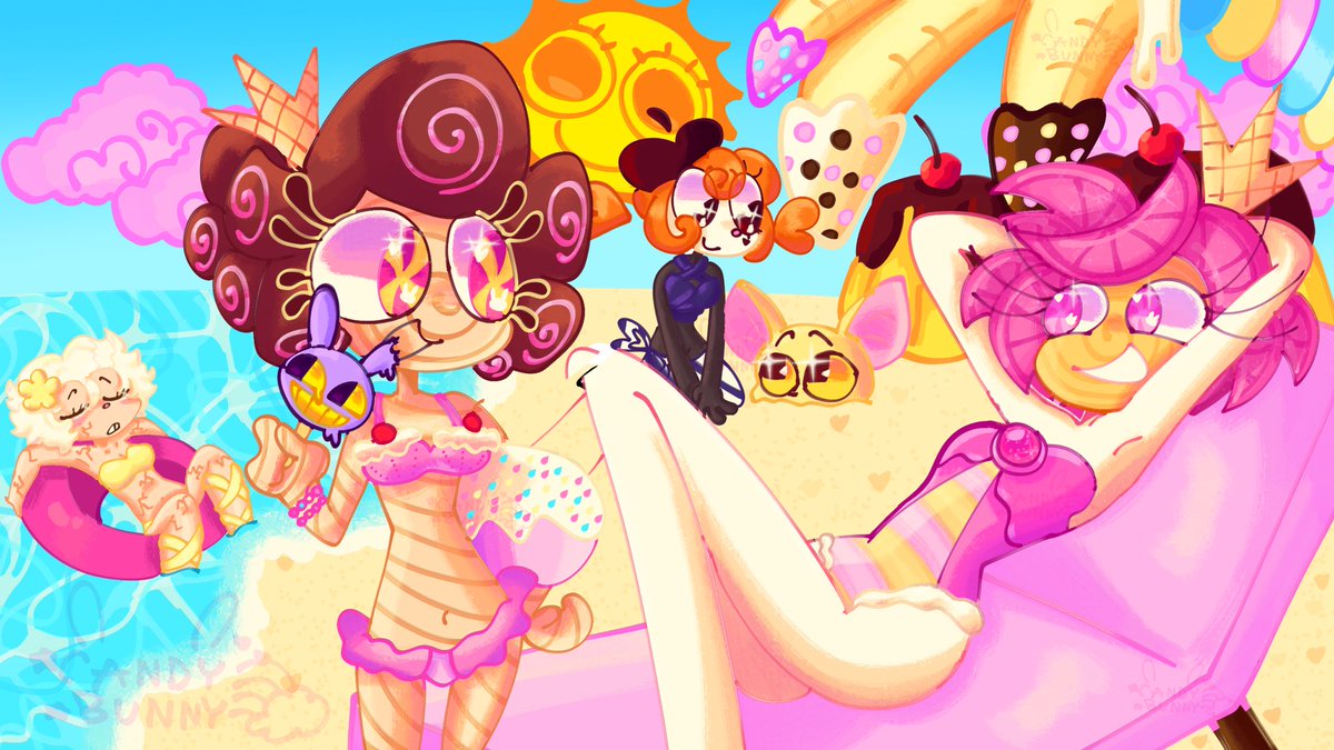 raggeddyAndy's tweet photo. BEACH EPISOODE :3 #tadc #TheAmazingDigitalCircus https://t.co/LHwoND40FS