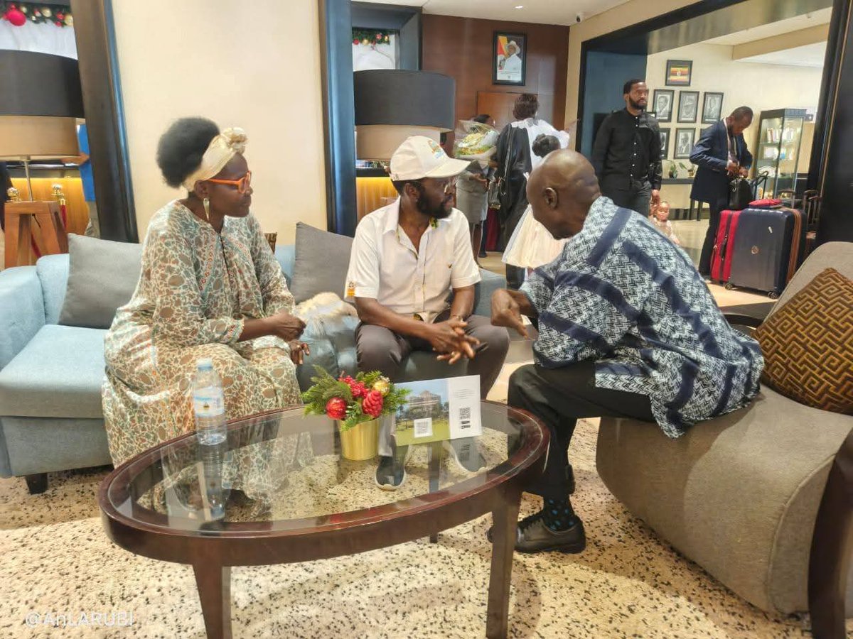 Prof. Anyang' Nyong'o, accompanied by his wife Dorothy, is in Uganda at the invitation of Chairman Amb. Dr. Olara Otunnu to attend a Ugandan Luo Community gathering.