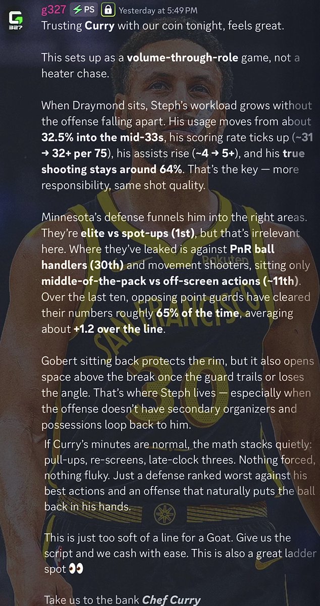 G327_'s tweet photo. Curry 25 &amp; 30 — cashed ✅✅

Data-backed. Edge-driven. Explained before tip.

Stop guessing. Start winning.
➡️ https://t.co/2kxDFEM9CS https://t.co/7JyeQ6POvG