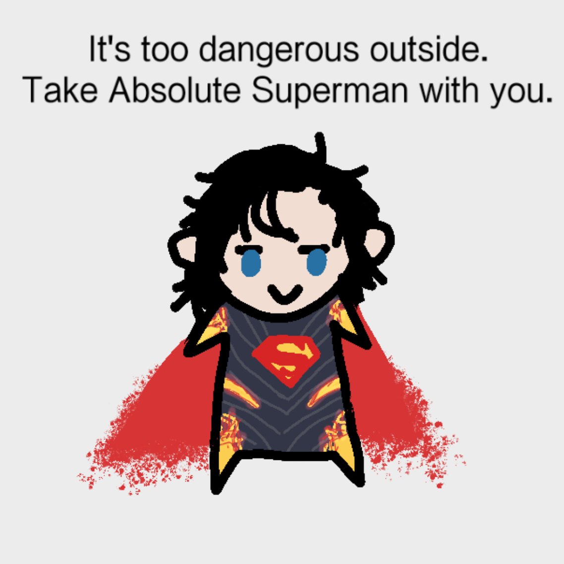 yspcrbb's tweet image. #superbat
Absolute Batman, it's too dangerous outside. Take Absolute Superman with you.
