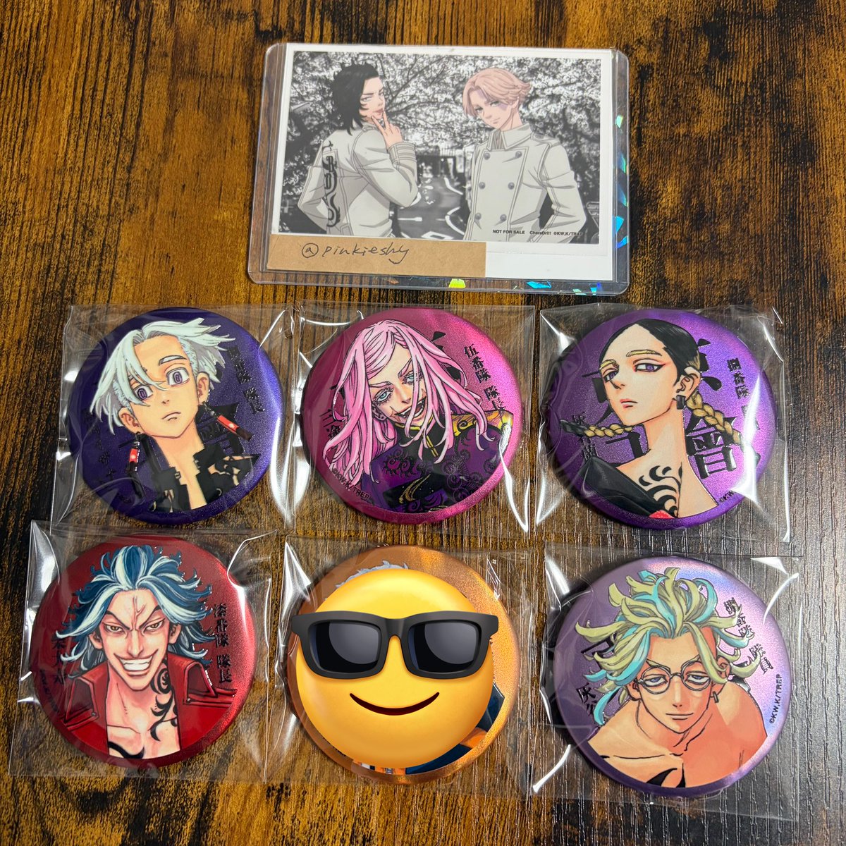 交換】東京リベンジャーズ マイキーマート マットメタリック缶バッジ