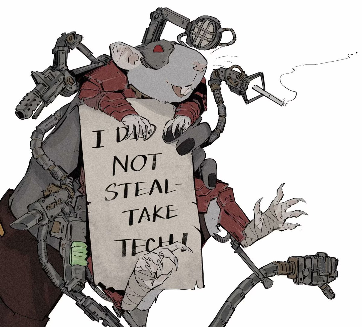 Salllllty_water's tweet image. The thief-rat got captured 😔