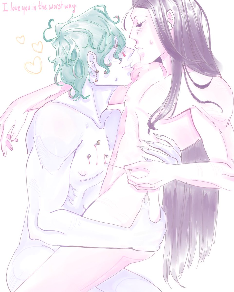 Bunniipede's tweet photo. Semi-nudity warning ⚠️ 

Pastel yaoi pls..
#hisoillu https://t.co/ah3Q9gZMxC